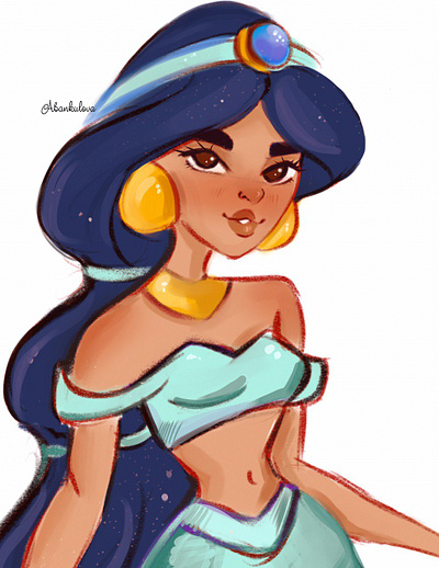 Disney princess artwork disney art disney princess disney world illustration jasmin