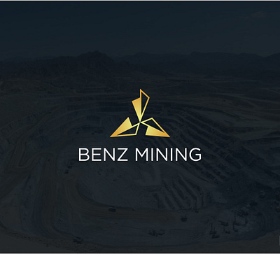 benz gold mining ( unused ) brand branding design environmental icon illustration logo logo design logo design concept vector