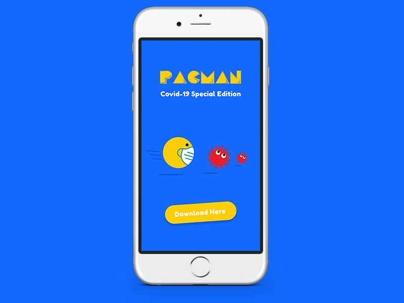 PACMAN covid-19 special eddition IG story ad adobexd corona covid19 gaming illustraton illustrator instagram instagram ad mobile app mobile design mobile game pacman photosop ui design uiux userinterface