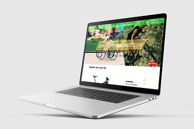 Roar Bikes Home Page ecommerce ui design ux