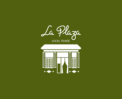 La Plaza - Local Trade Market branding challenge design dribbbleweeklywarmup grocery store illustration lettering logo logodesign vector