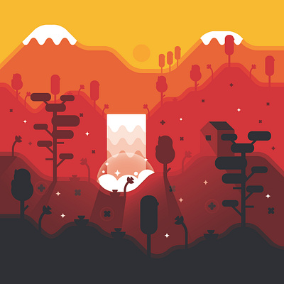 Geometric exploration Sunset art clean drawing flat graphic design illustration illustrator minimal vector wacom