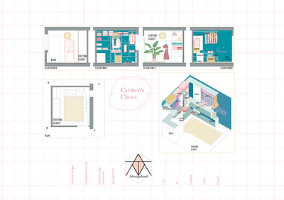 Carmen's closet architecture creative design creativity design furniture design illustration interior