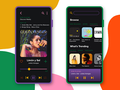 DailyUI 009 - Music Player 009 daily ui dailyui dailyui009 music app music player phone ui