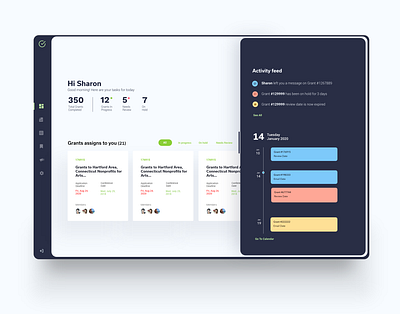 Dashboard ~ Task Management ~ Day & Night 🌞🌚 activity feed adobe xd app assignment board calendar clean crm portal dark dark mode dark theme dashboard app employee portal grants light mode light theme organizer saas task management task manager user interface