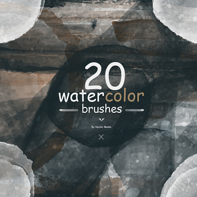 [FREE] Watercolor - Photoshop Brushes brush brushes free freebrushes painting photoshop set splash stain vectormedia vectormediagr watercolor