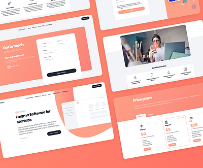 Enigma - Software Webflow template design development digital resources landing saas software templates ui design webflow website