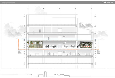 Vegan restaurant section autocad conference room design green interior interior architecture photoshop restaurant