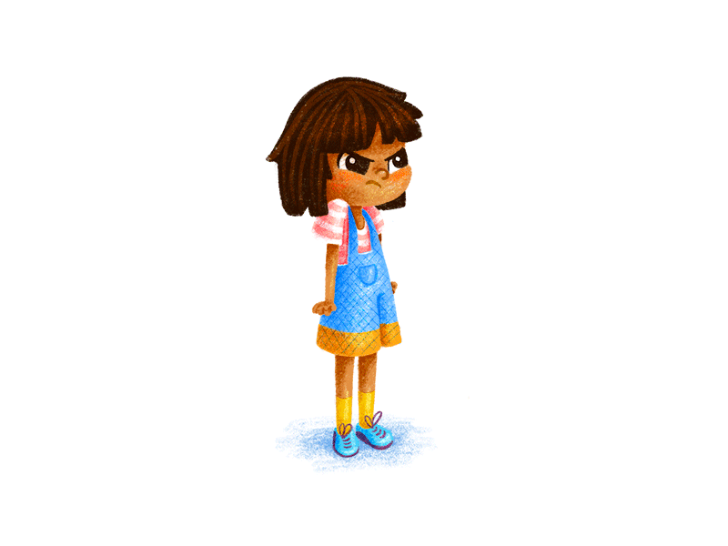 Having emotions can be exhausting! character design children children book illustration childrens book cute happy illustration kids little girl