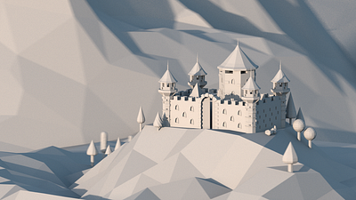 A Fortress Test 3d 3d art castle fortress octanerender