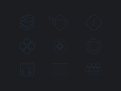 D4Design Studios Icons Set d4design design icons iconset style thin lines webdesign