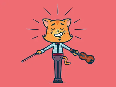 Hey diddle diddle... art direction cartoon cartoon character cartoon design cat character character design design illustration mascot vector