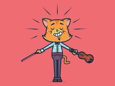 Hey diddle diddle... art direction cartoon cartoon character cartoon design cat character character design design illustration mascot vector