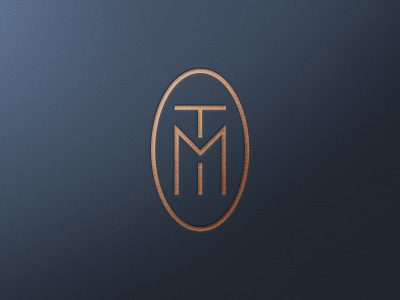 TM Interiors, Final Identity badge branding interior design logo design logos logotype monogram