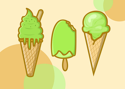 Ice cream - illustration animation art branding clean design design flat icon illustration vector