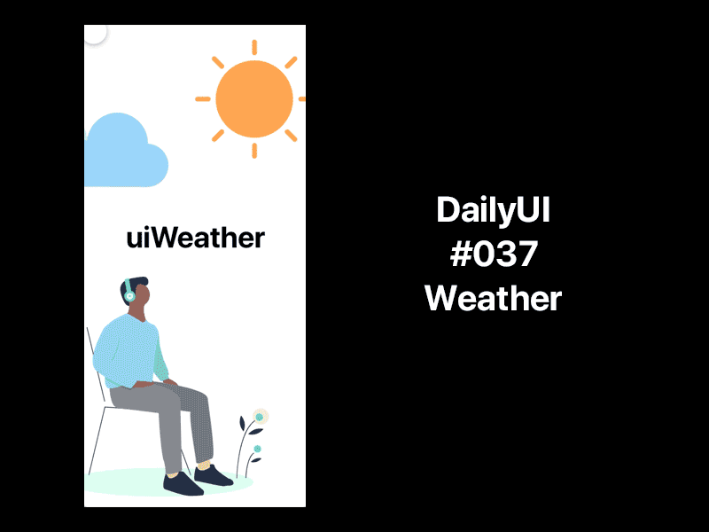 Daily UI Challenge / 037 - Weather 037 dailyui design ui ux