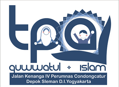 Logo TPQ Quwwatul Islam design flat illustration logo logodesign logotype minimal vector