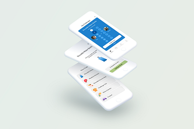 Sustainable app challenge design flat friends ios sustainable ui