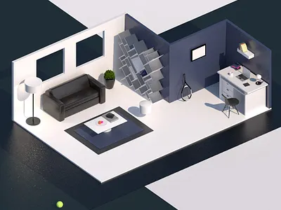 My Room 3d c4d c4dart c4dfordesigners room