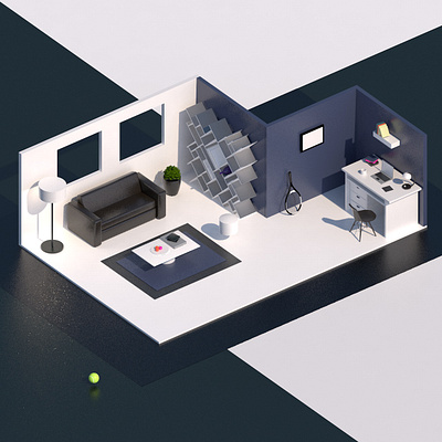 My Room 3d c4d c4dart c4dfordesigners room