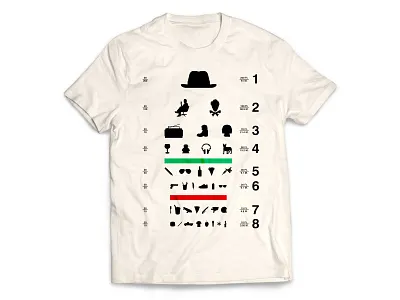 MKLKMB Eye Chart art art direction artwork badge badge design design dj graphic art graphic design graphics hip hop illustration music nightlife party rock and roll typography vector