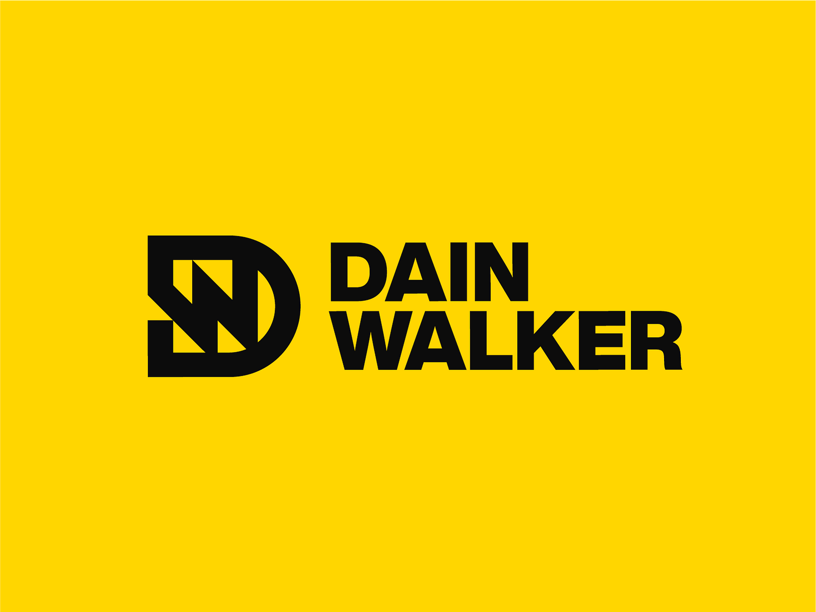 Dain Walker - DW Logo Design by Connor Fowler on Dribbble Dain Walker - DW Logo Design