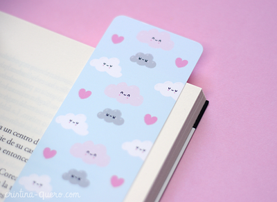 Happy Clouds Bookmark children book illustration childrens illustration cute graphic design illustration illustration art ilustración kawaii kawaii art procreate