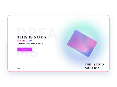 Dribbble Shot - 1 adobexd bank card banking clean design finance gradient minimal product web website