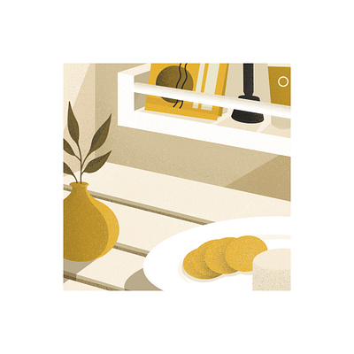 Moments no. 2 design digital illustration illustration limited color palette procreate quarantine life still life yellow