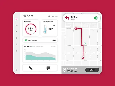 Car Interface app car car app daily ui dailyuichallenge design interface interface design location locator map move navigation scheudle smart smart app ui ui design user interface ux