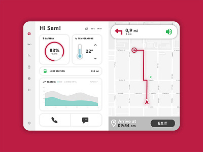 Car Interface app car car app daily ui dailyuichallenge design interface interface design location locator map move navigation scheudle smart smart app ui ui design user interface ux