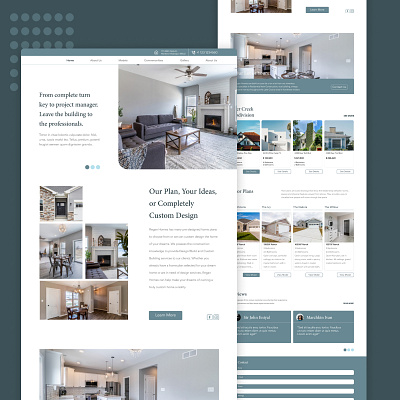 Realestate Agency Showcase Homepage branding home screen homepage household houses realestate typography ui web website