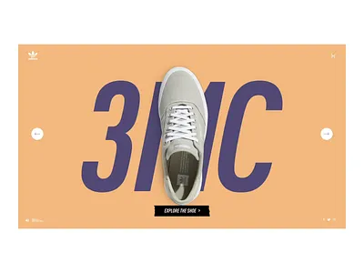 adidas 3MC Shoe after effects aftereffects animation design interaction design interactive ui ui animation ux web web design