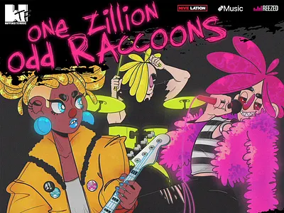 Smash The Hit! art character character design clip studio paint concept art design hand drawn illustration music neon punk rock