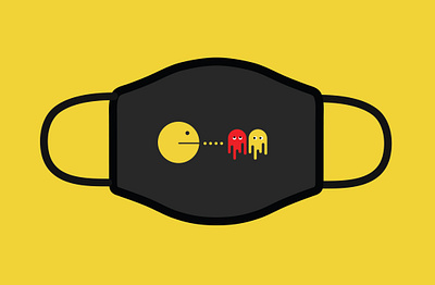 Design For Good Face Mask Challenge (PacMan) cartoon coronavirus face mask idea mask design social distance