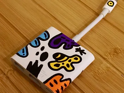 Apple Adapter Design apple design illustration product art