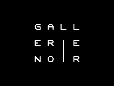 Gallerie Noir art gallerie gallery noir typography