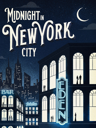 Night City city illustration neon night