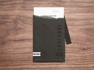 Cascabel Invite brand design branding invitation card invite logo paper print