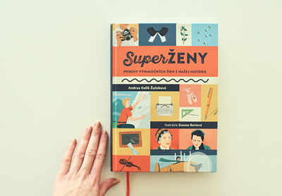 SuperŽENY / book design illustration indesign photoshop typography