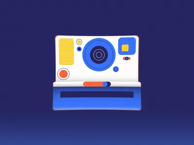 Polaroid Animated 2d animation loop photography polaroid vector