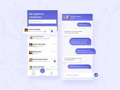 Chat UI chat app message minimalist pixel social app social media social network ui uidesign uiux