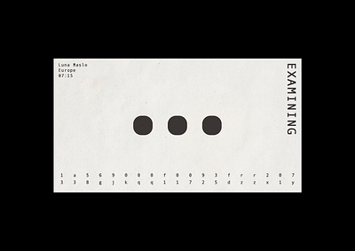 EXAMINING design graphic design minimal minimalistic