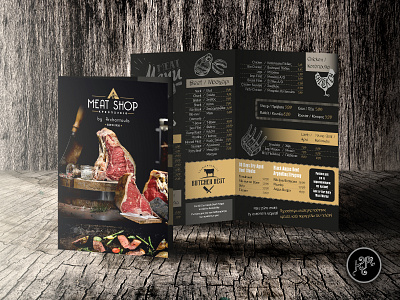 Archontoulis meat shop adobe adobe illustrator adobe indesign black catalogue design layout meat shop photoshop