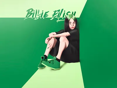 Billie Eilish art artist billie billie eilish character character design characterdesign color design draw illustraion illustration illustration art illustrator ilustrator photoshop