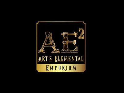 Arts Elemental badge branding design illustration illustrator lettering logo logo design retro badge vintage