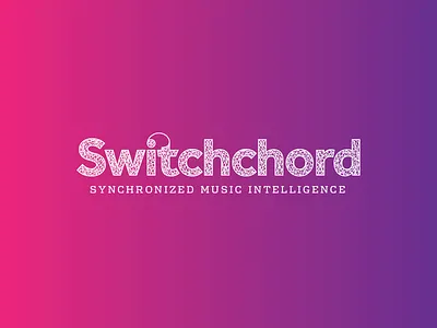 Switchchord Logotype blockchain brand branding chord connection design identity ligature logo logotype machine learning music switch type