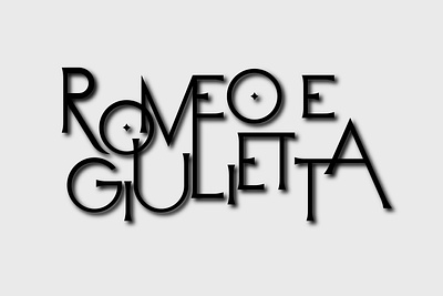 Romeo y Julieta design graphic design illustration illustrator lettering typography