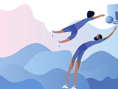 Basketball adobe adobe illustrator cc ball basketball basketball court basketball player design dribble dribbleartist illustration player vector vector art vector artwork