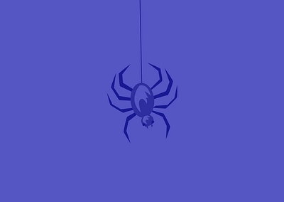 Spider | Illustration flat design illustration scary spider